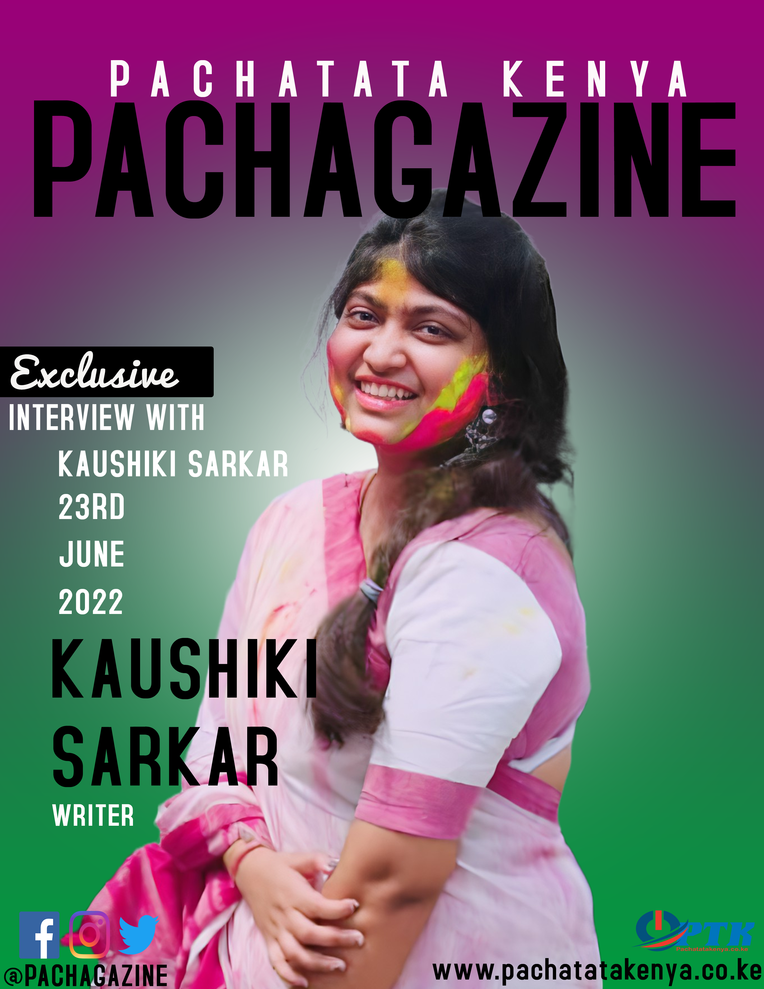 Kaushiki Sarkar cover feature on Pachagazine